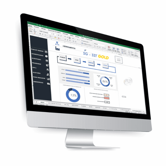 Plantilla en Excel SG-SST, TIENDA SST