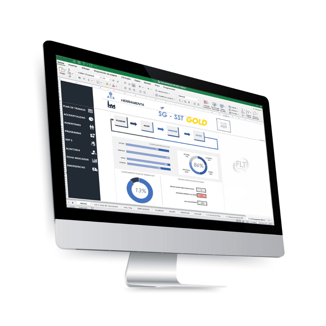 Plantilla en Excel SG-SST