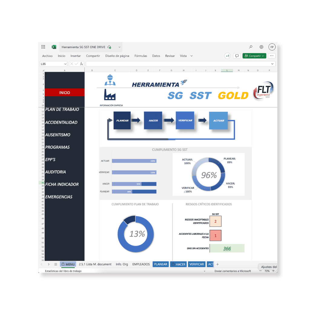 Plantilla SG SST ONEDRIVE