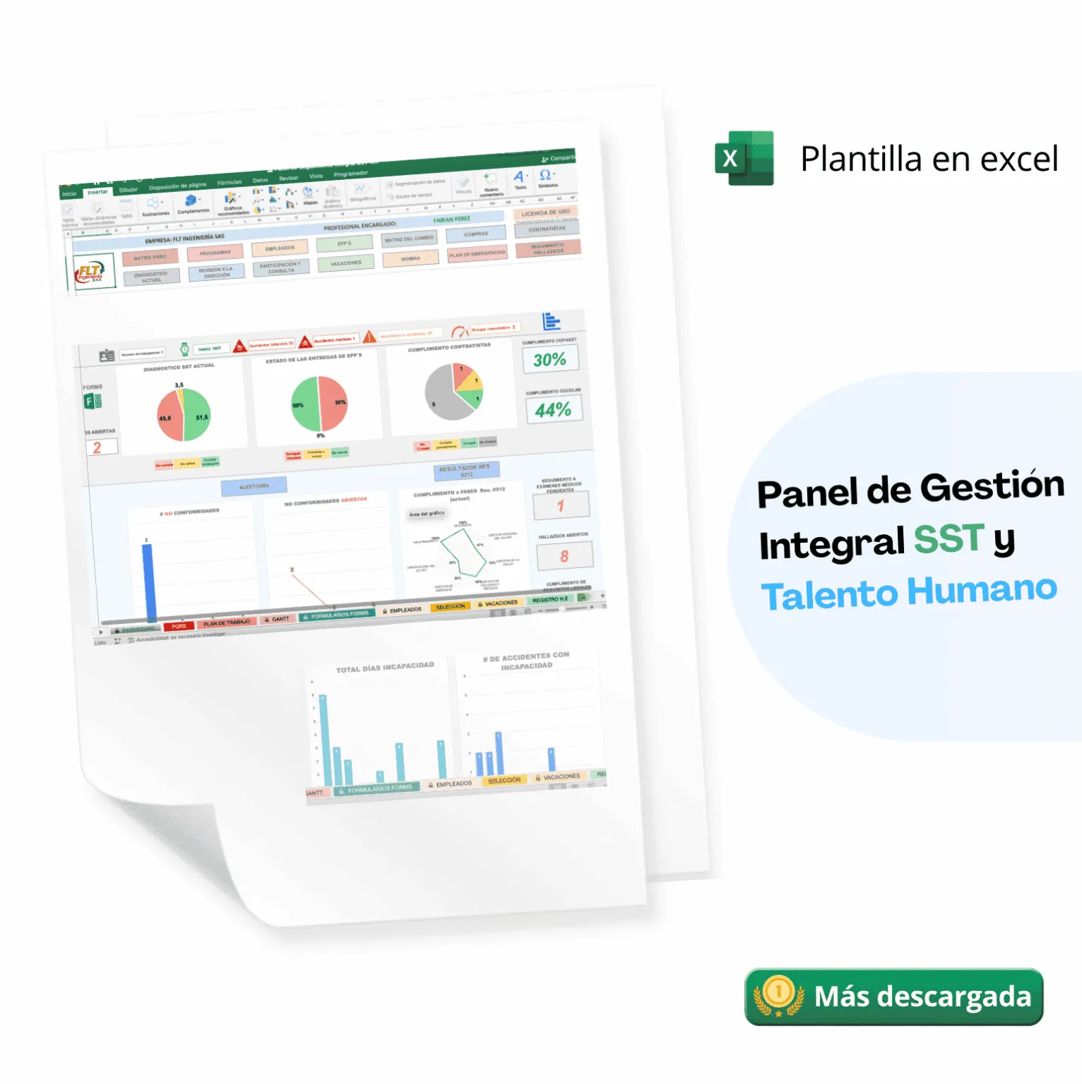 Gestión SST y Talento Humano Dashboard